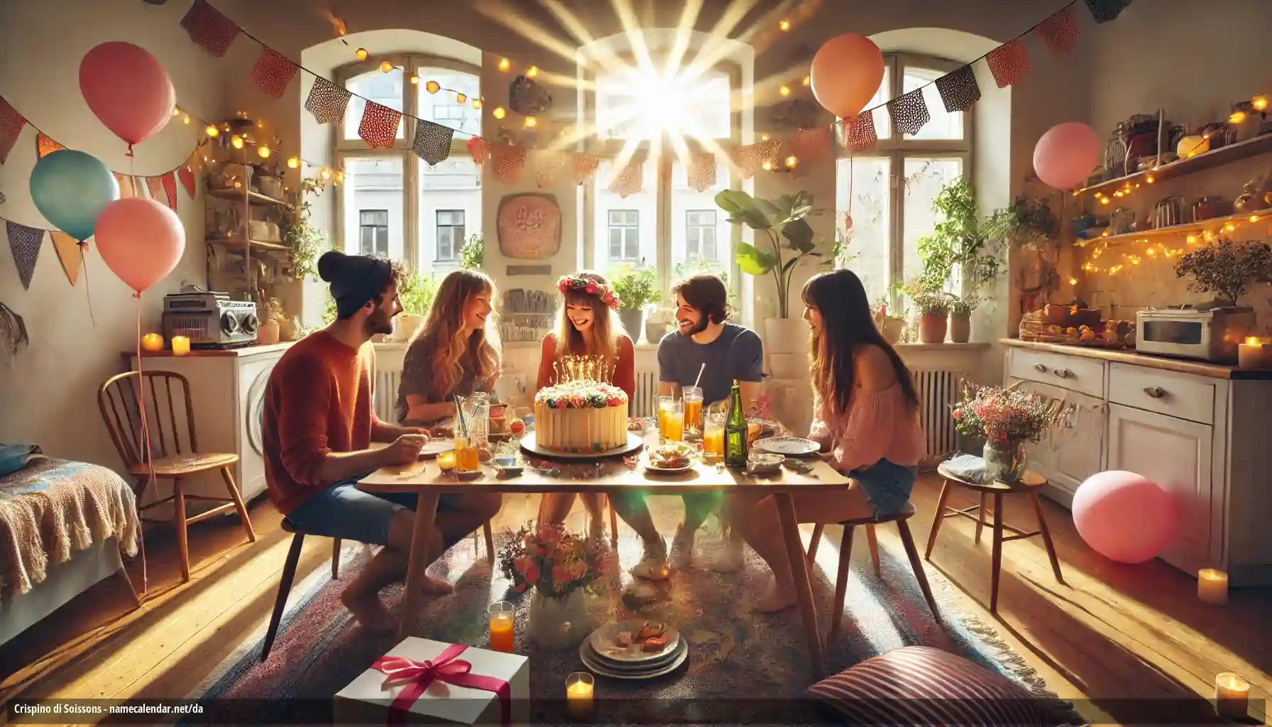 Fejring af navnedag og navn - Crispino di Soissons