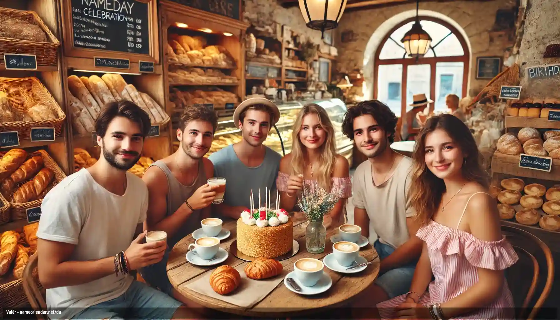 Fejring af navnedag og navn - Valér