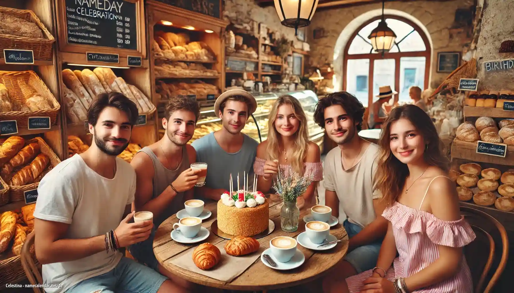 Feier des Namenstages und des Namens - Celestina