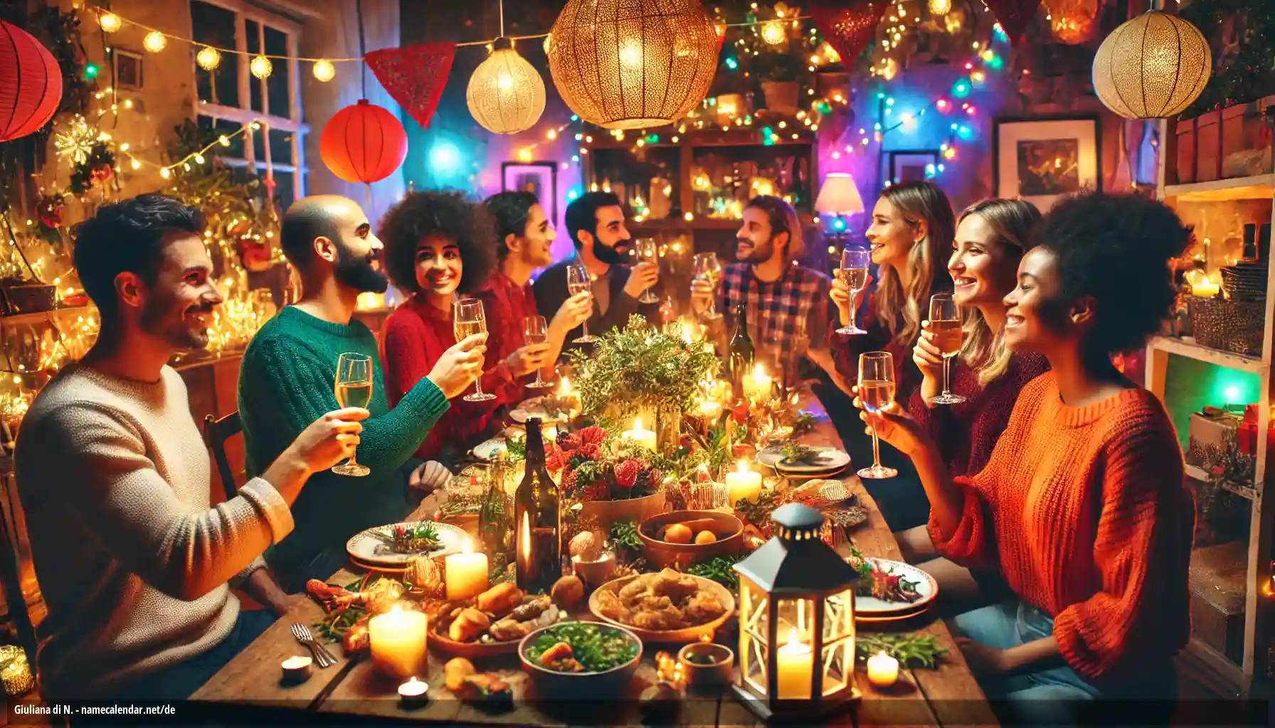 Feier des Namenstages und des Namens - Giuliana di N.