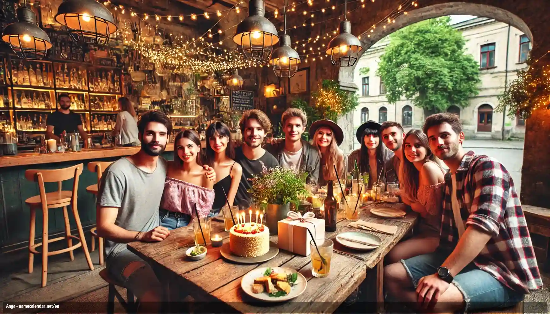 Celebration of name day and name - Anga