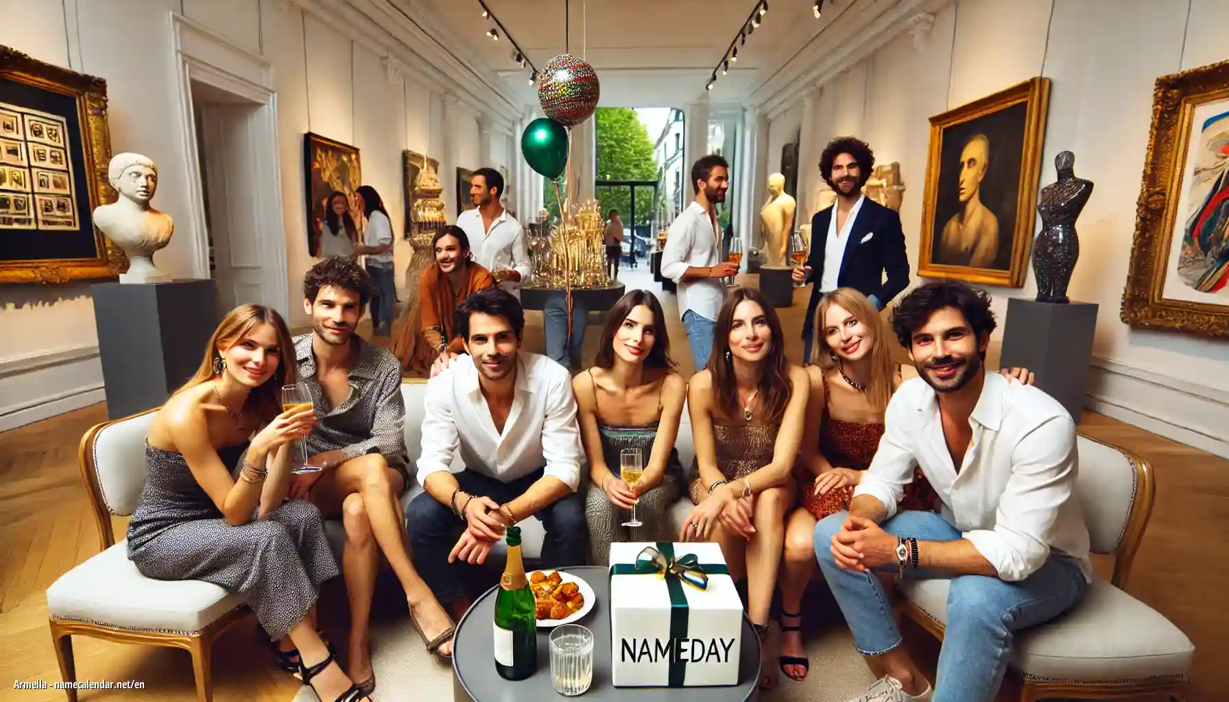 Celebration of name day and name - Armella