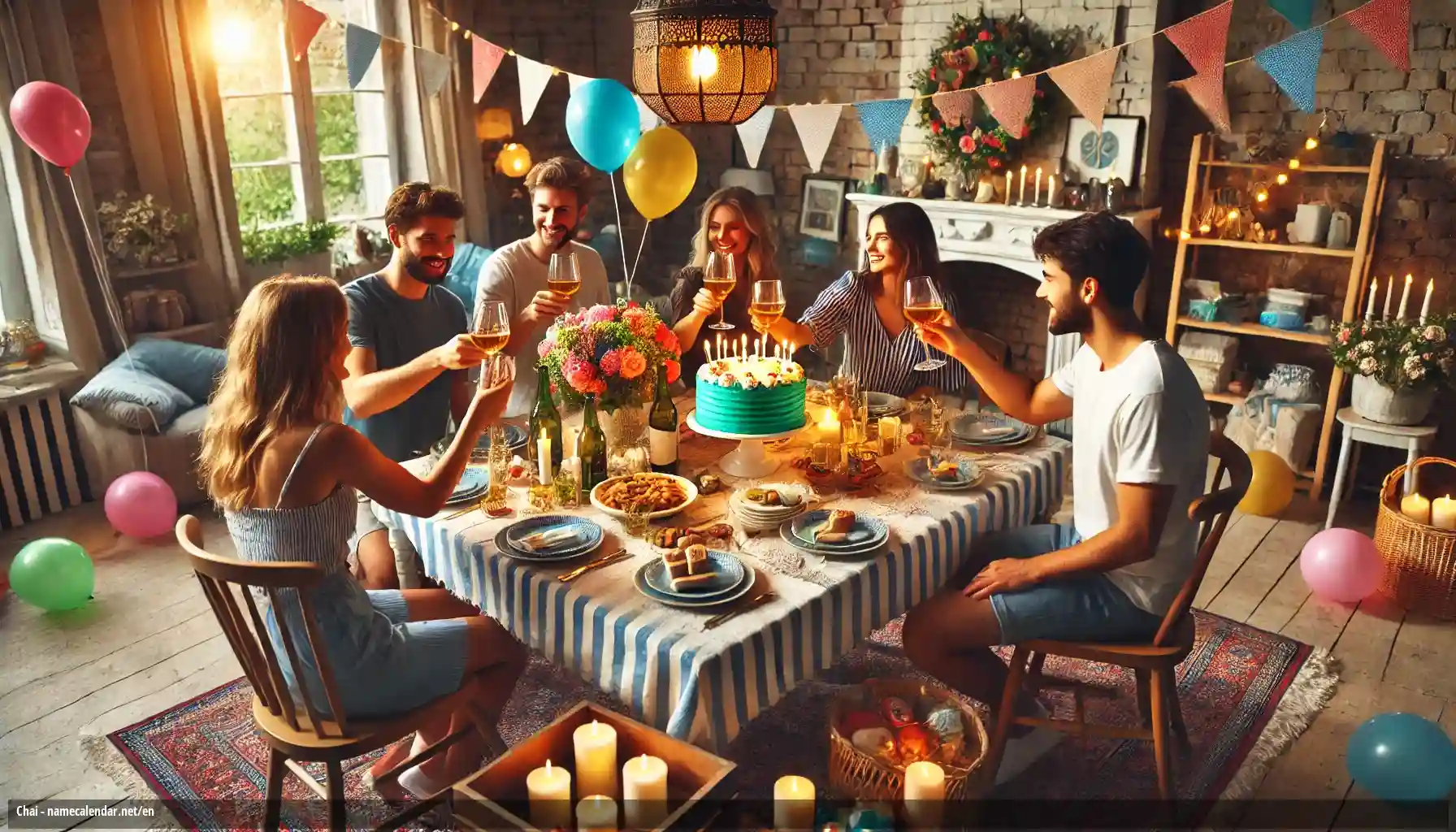 Celebration of name day and name - Chai