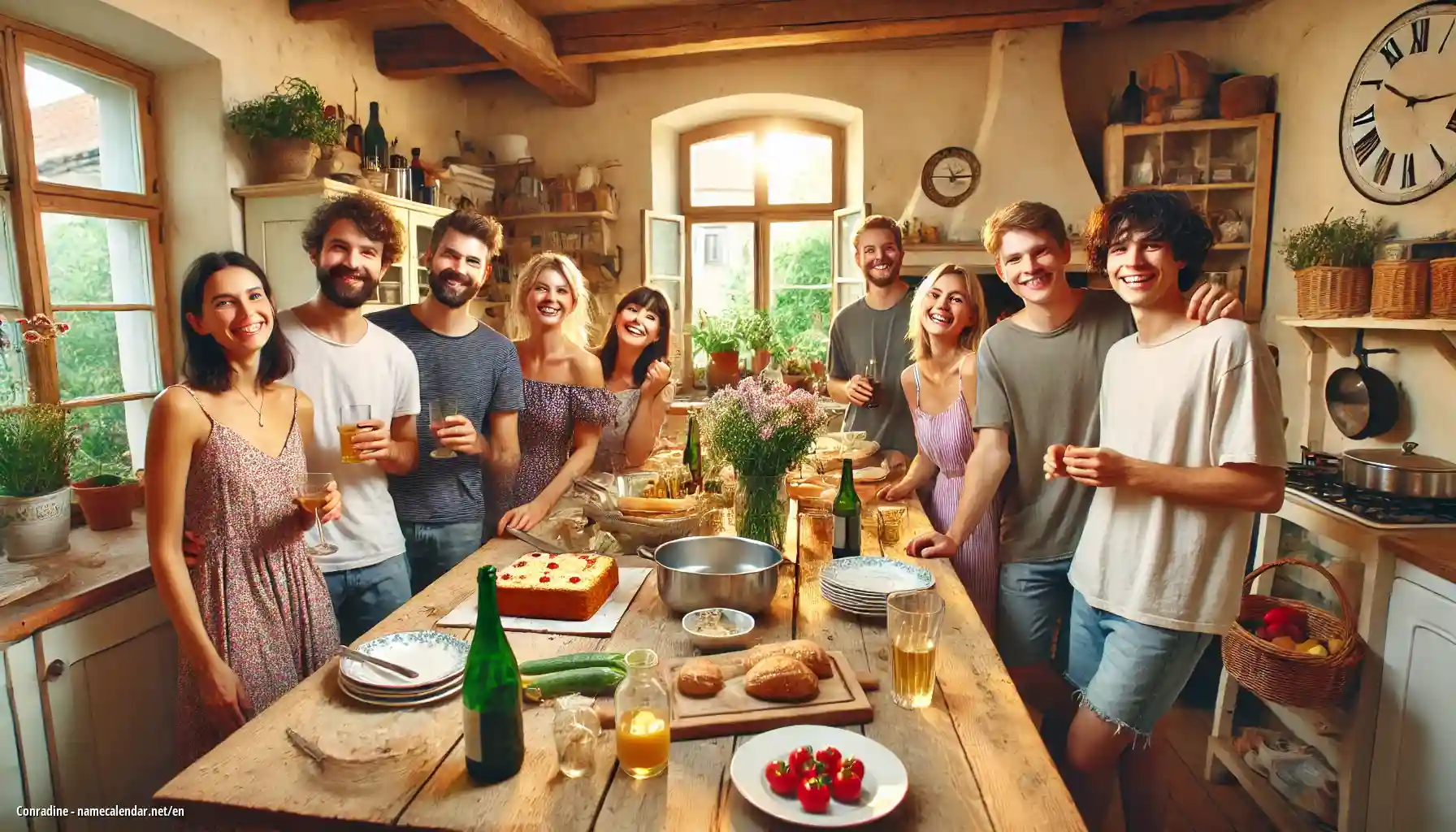 Celebration of name day and name - Conradine