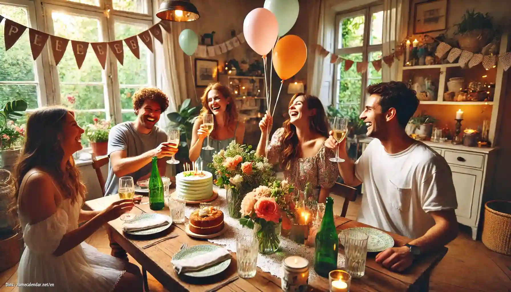 Celebration of name day and name - Dins