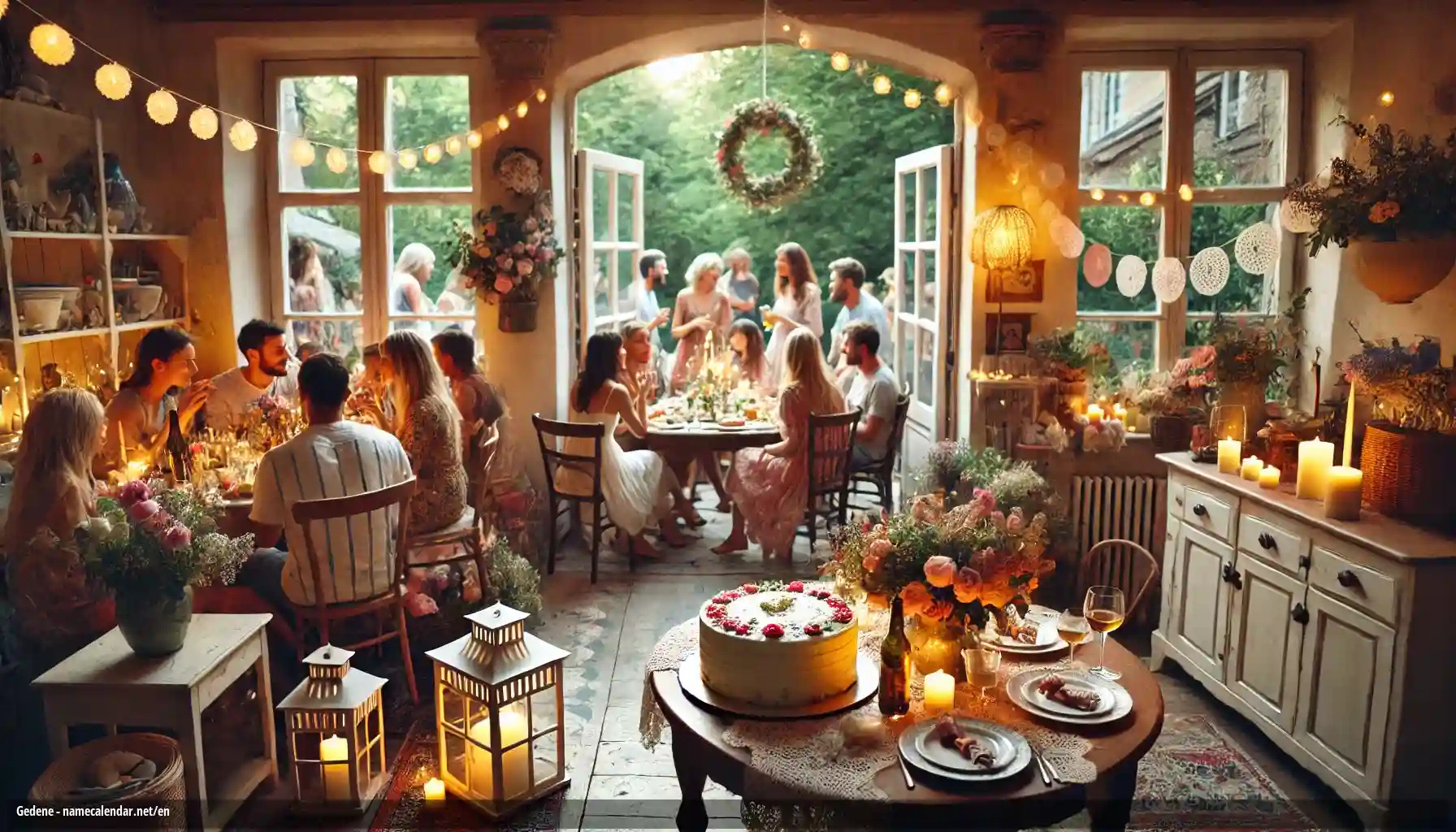 Celebration of name day and name - Gedene