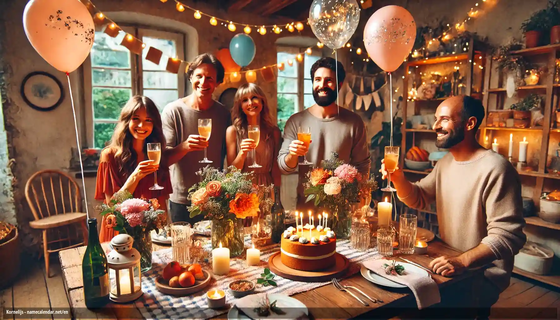 Celebration of name day and name - Kornelijs