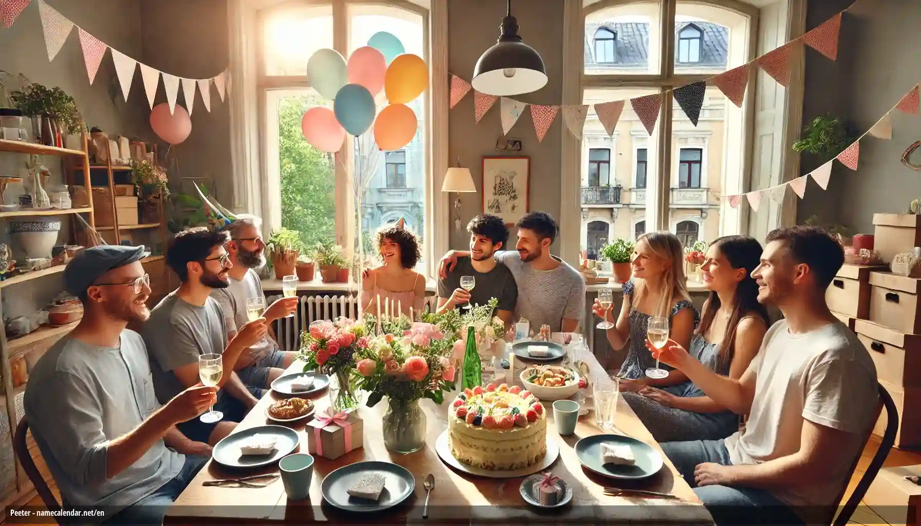 Celebration of name day and name - Peeter