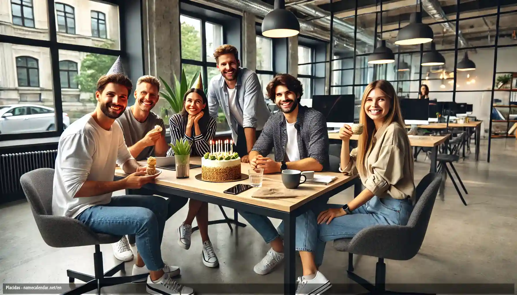 Celebration of name day and name - Placidas