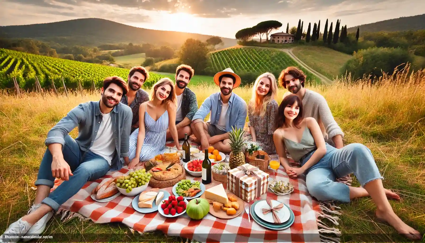 Celebration of name day and name - Rhiannon