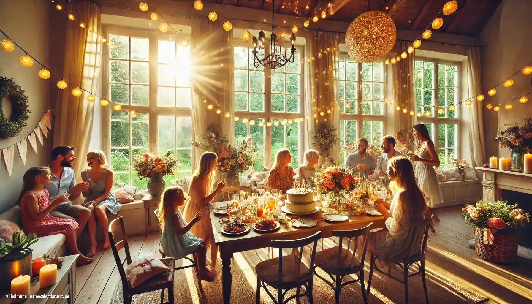 Celebration of name day and name - Vilhelmiina