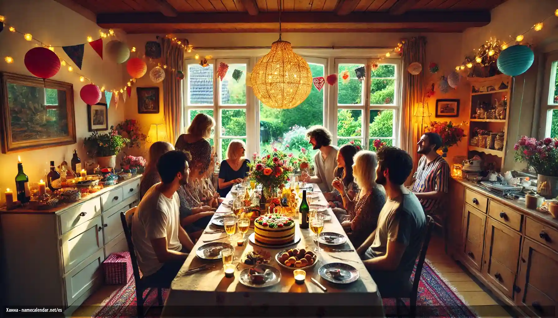 Celebración del onomástico y del nombre - Ханна