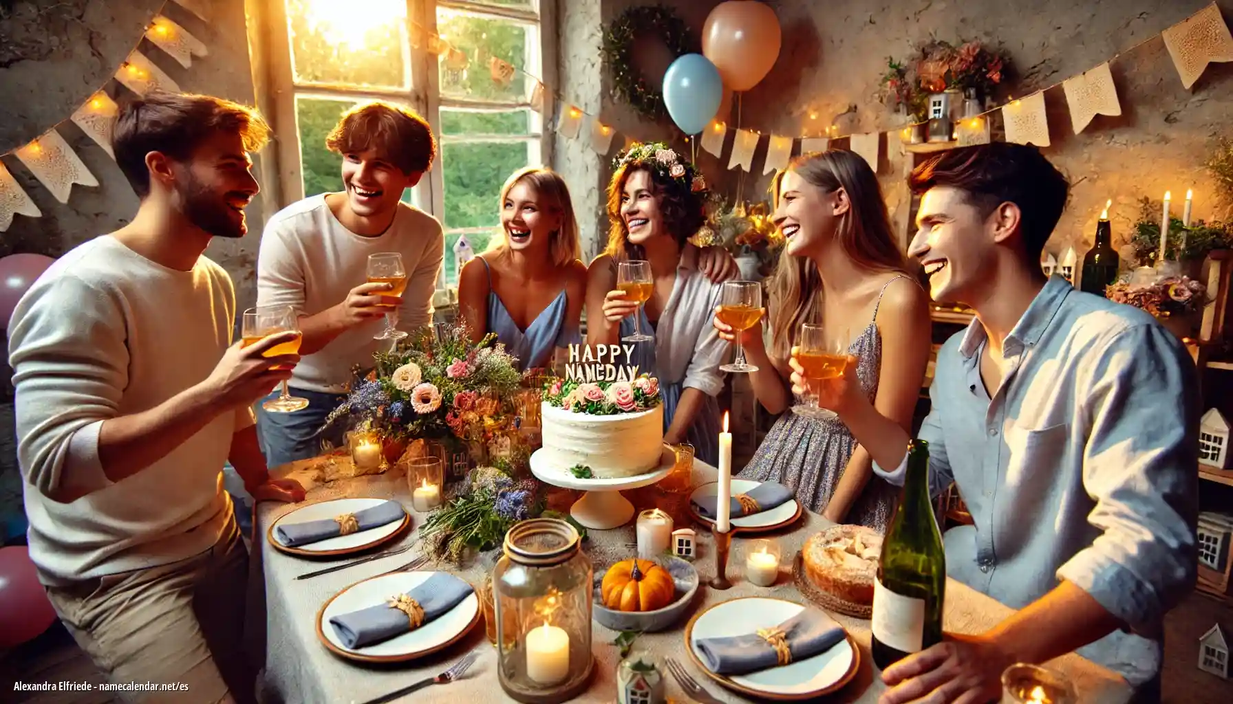 Celebración del onomástico y del nombre - Alexandra Elfriede