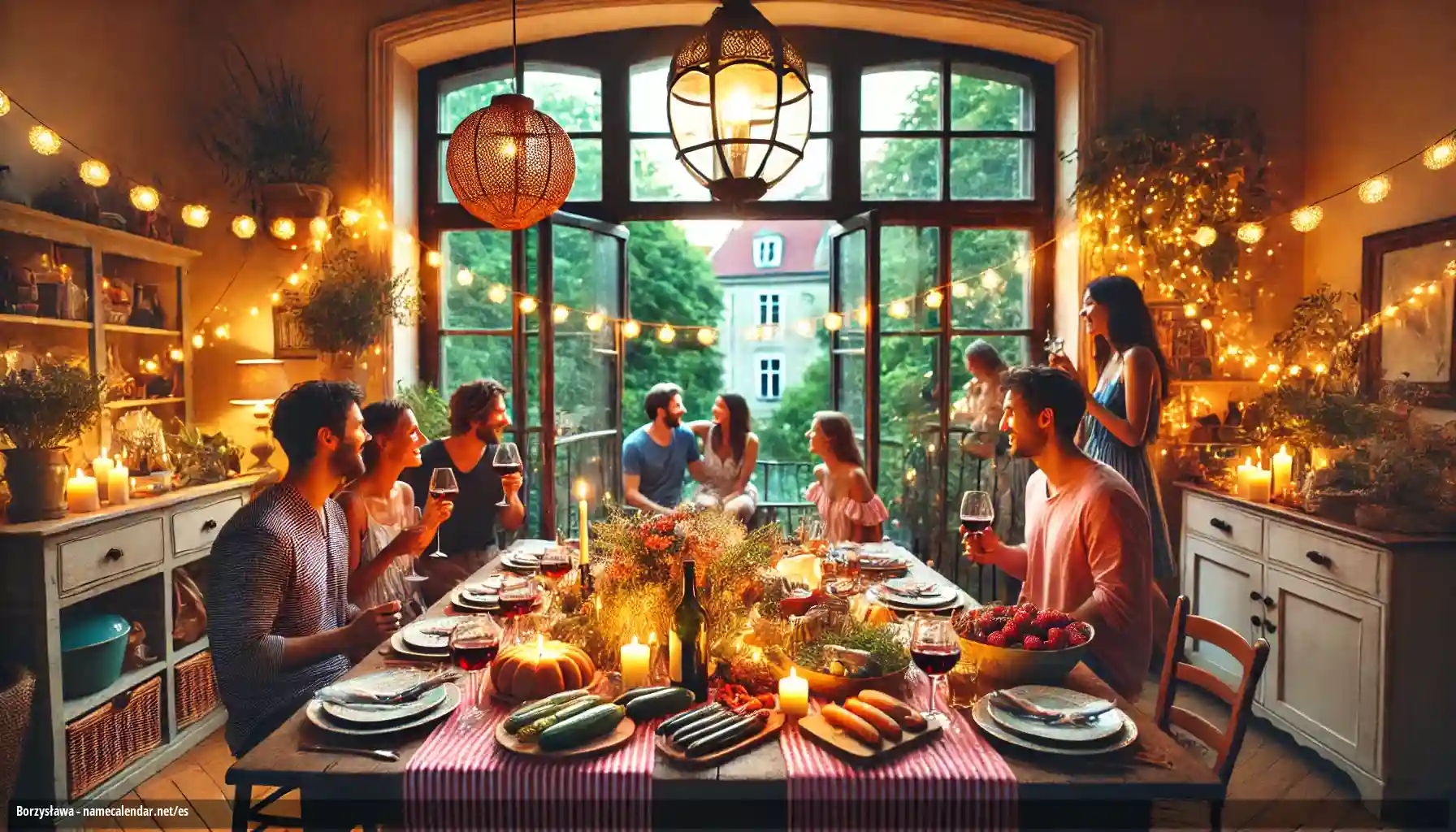 Celebración del onomástico y del nombre - Borzysława