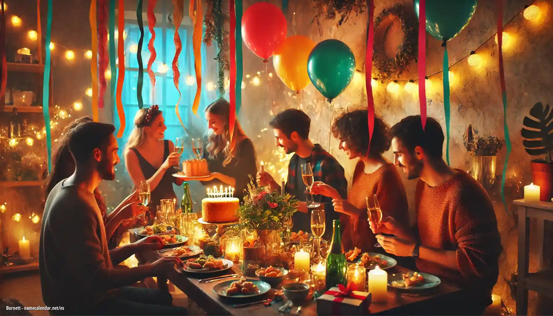 Celebración del onomástico y del nombre - Burnett