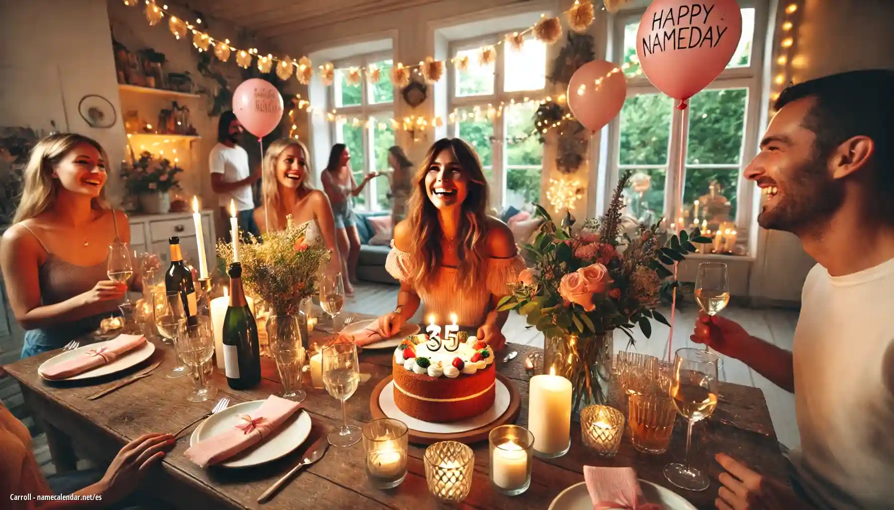 Celebración del onomástico y del nombre - Carroll