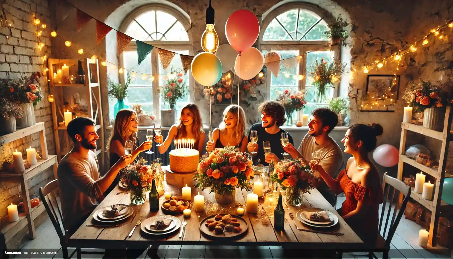 Celebración del onomástico y del nombre - Cinnamon