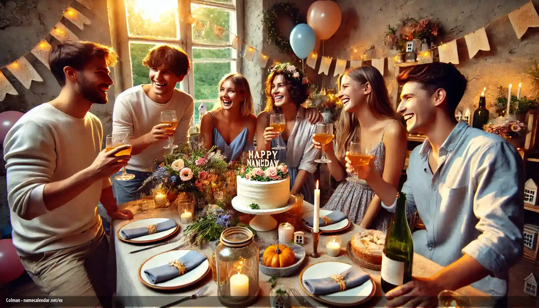 Celebración del onomástico y del nombre - Colman