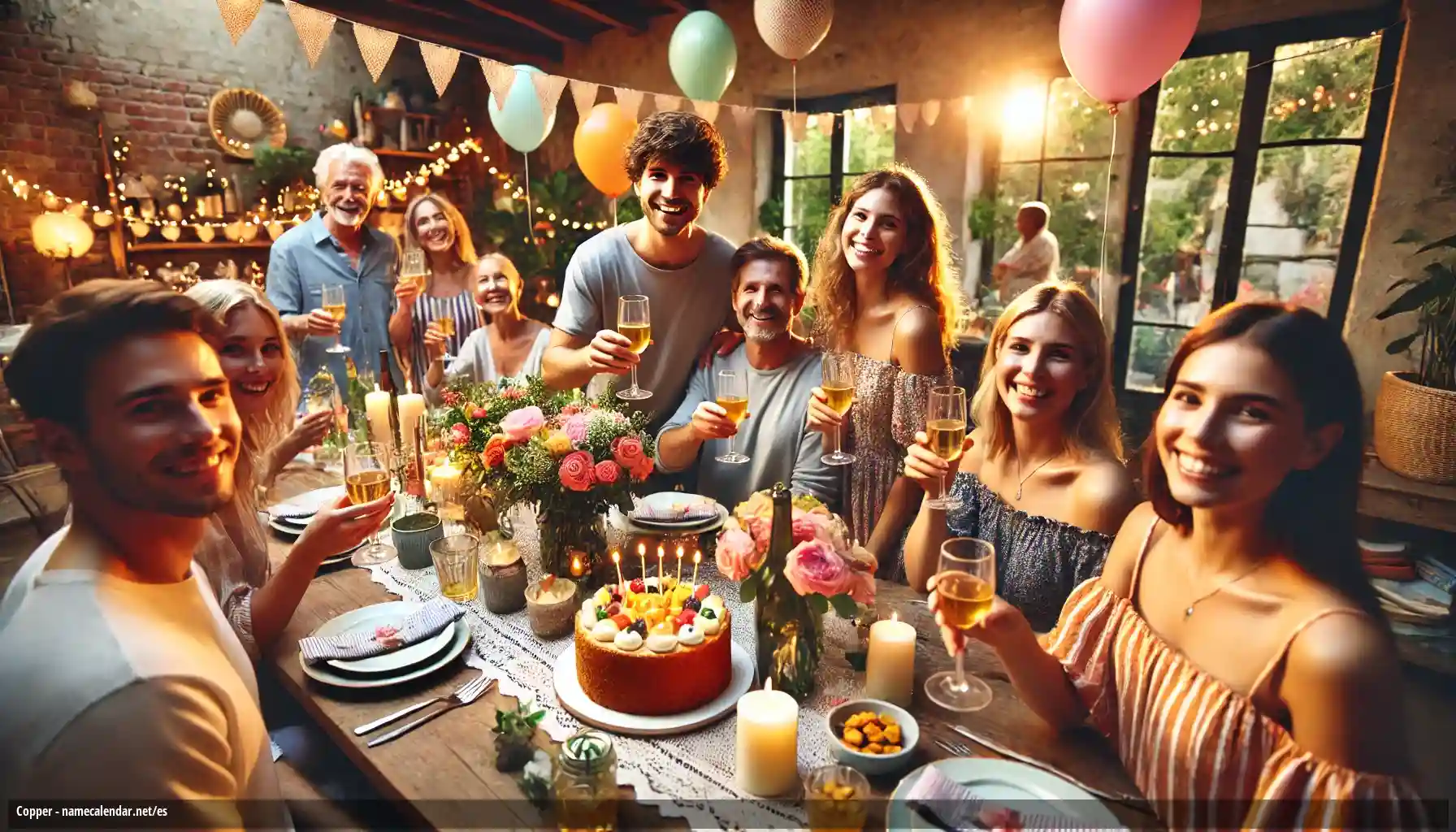 Celebración del onomástico y del nombre - Copper