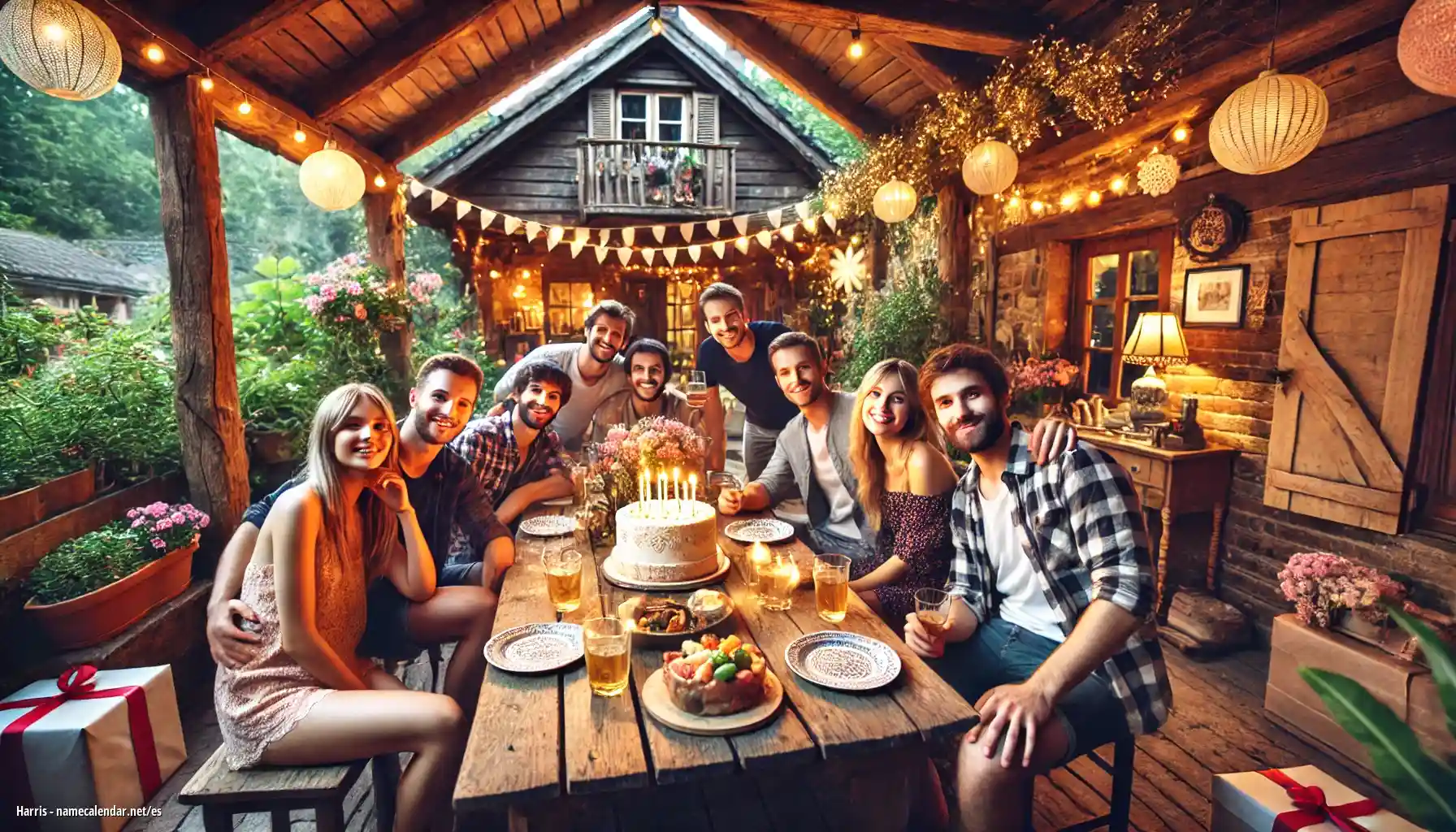 Celebración del onomástico y del nombre - Harris