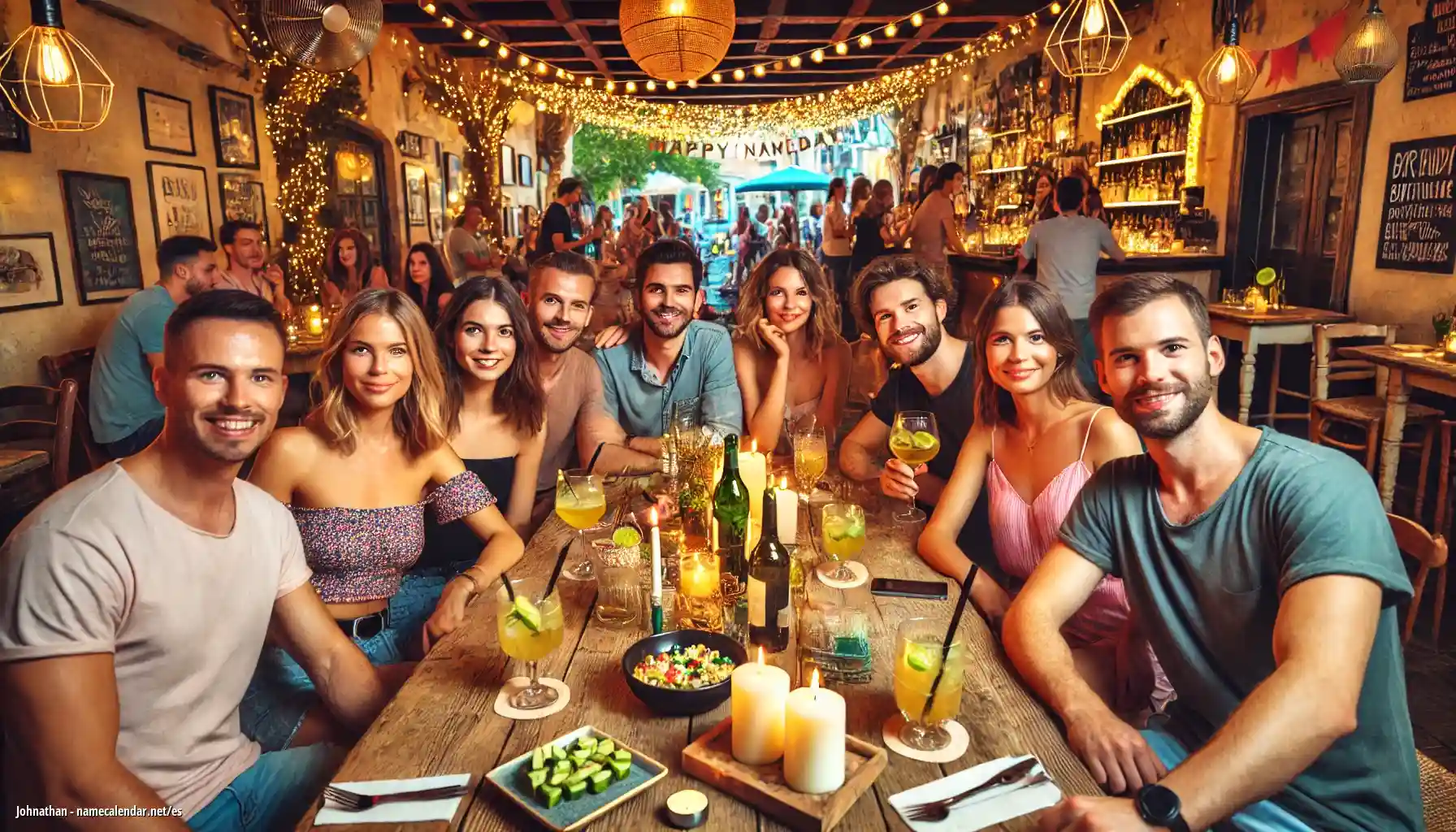 Celebración del onomástico y del nombre - Johnathan