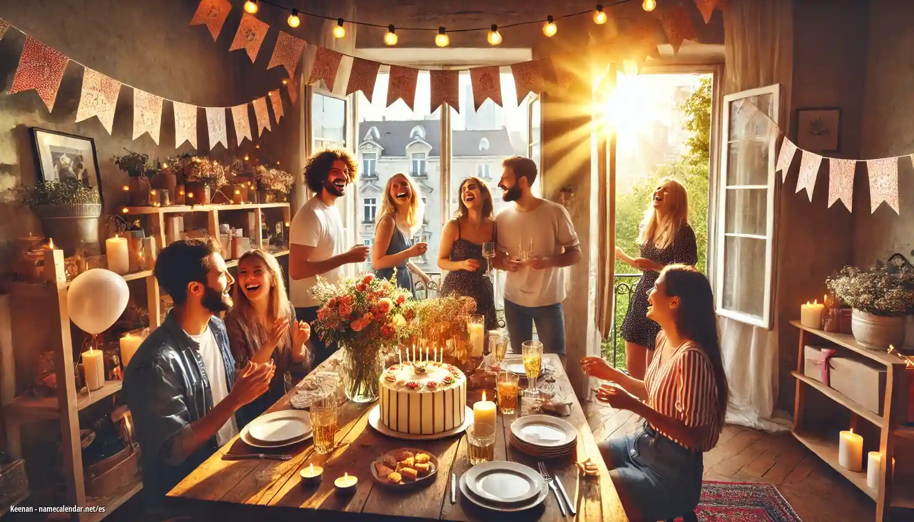 Celebración del onomástico y del nombre - Keenan