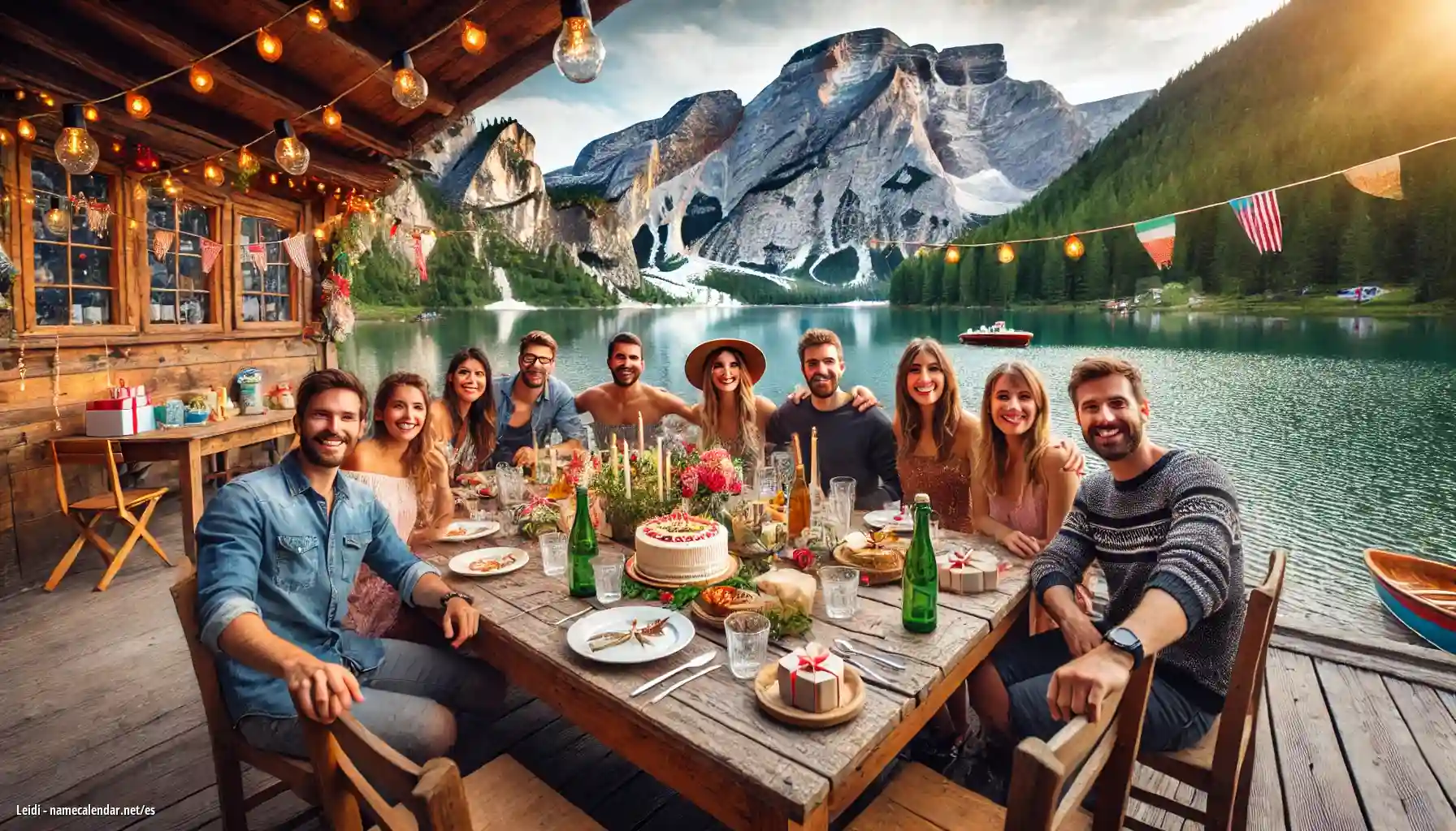 Celebración del onomástico y del nombre - Leidi