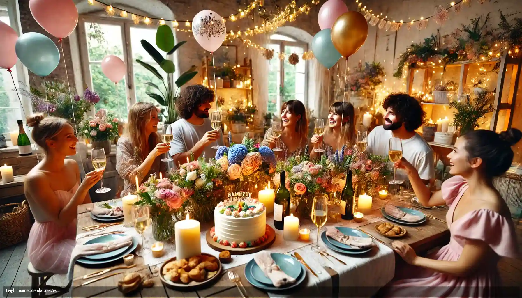 Celebración del onomástico y del nombre - Leigh