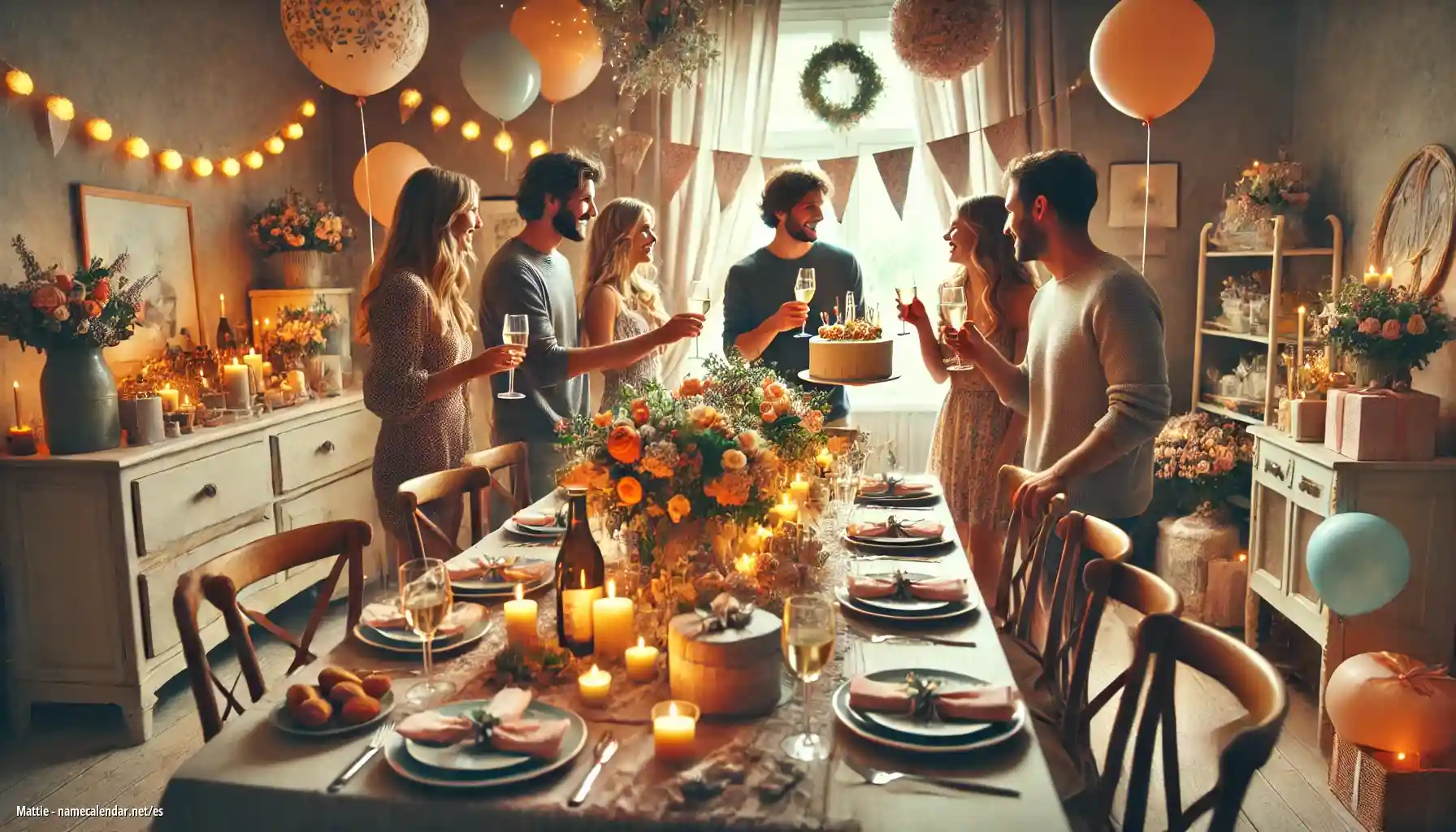 Celebración del onomástico y del nombre - Mattie