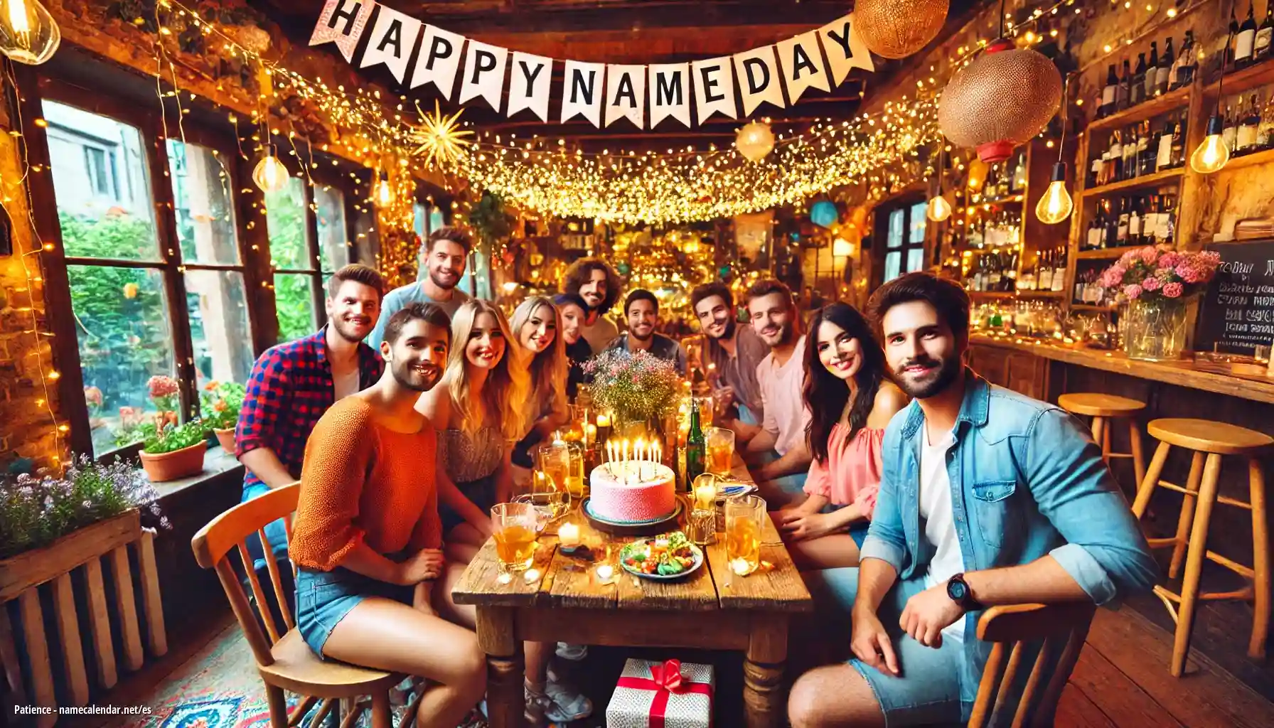 Celebración del onomástico y del nombre - Patience