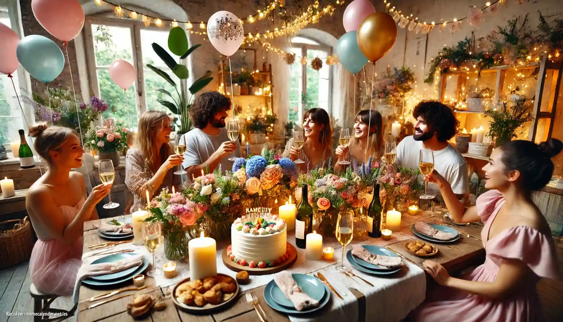 Celebración del onomástico y del nombre - Racisław