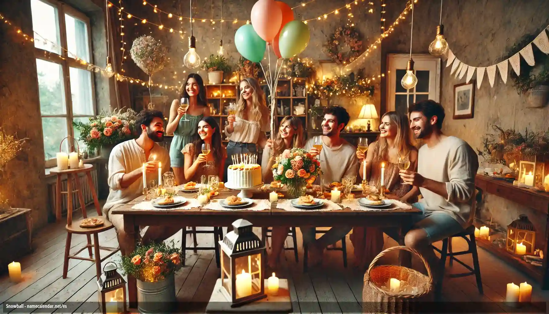 Celebración del onomástico y del nombre - Snowball