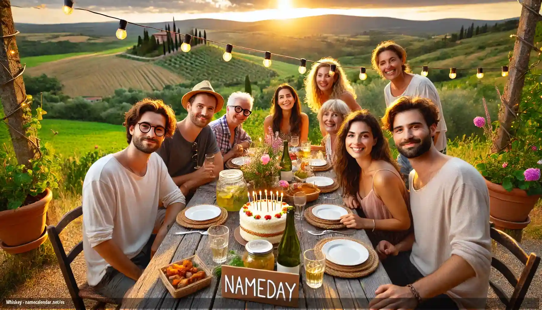 Celebración del onomástico y del nombre - Whiskey