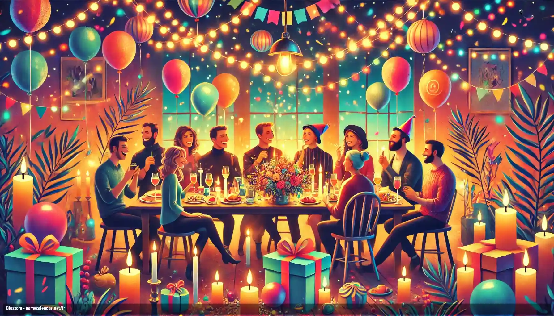 Célébration du jour du nom et du nom - Blossom