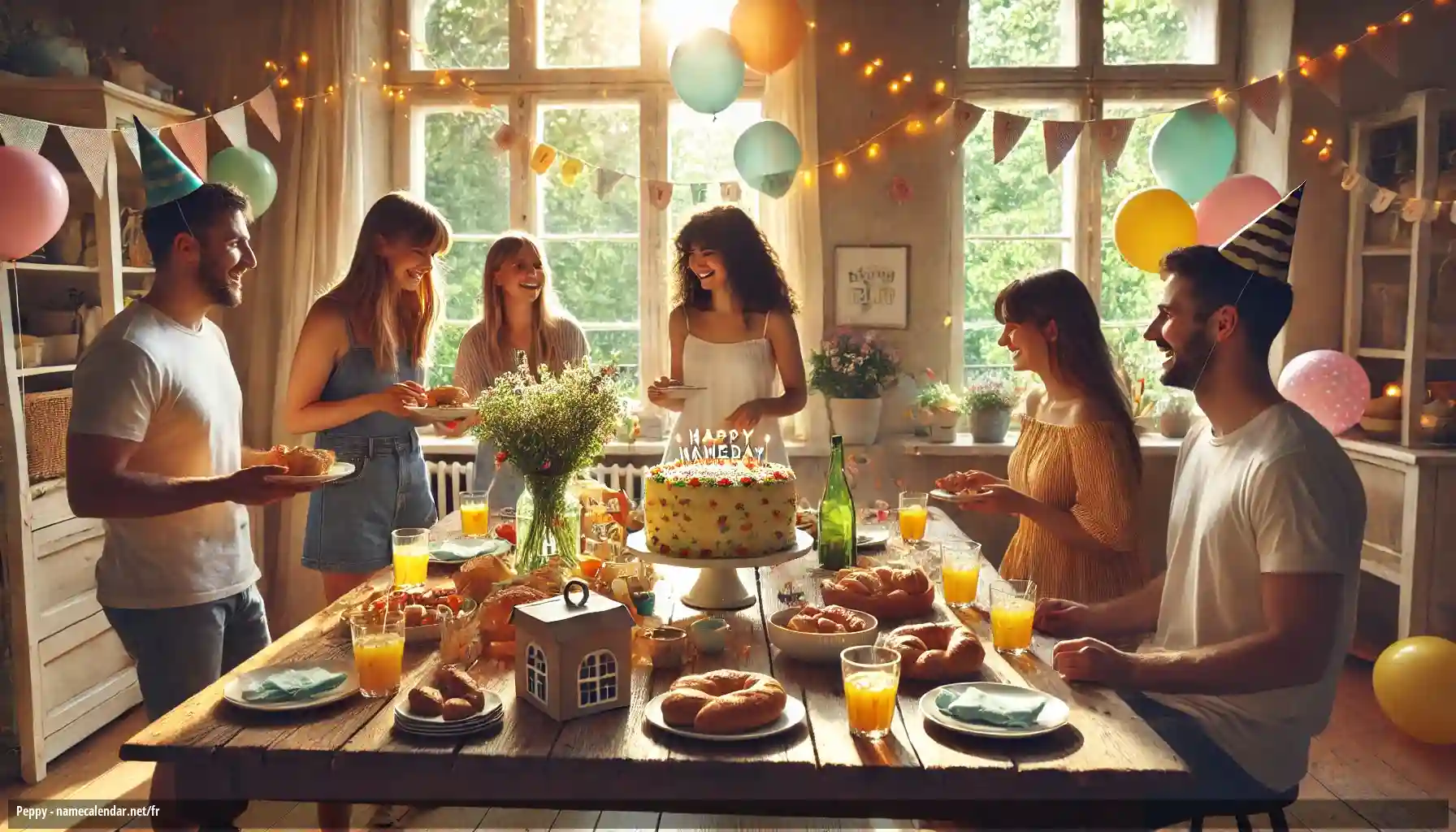 Célébration du jour du nom et du nom - Peppy