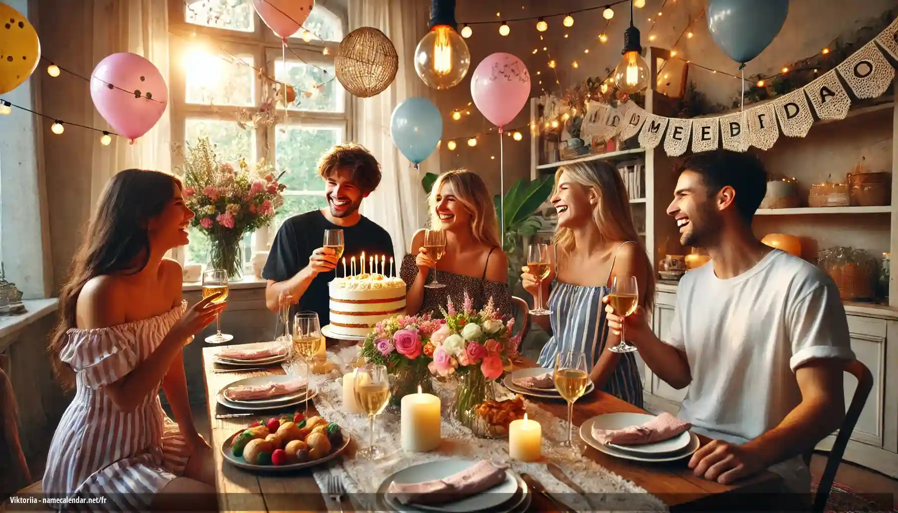 Célébration du jour du nom et du nom - Viktoriia