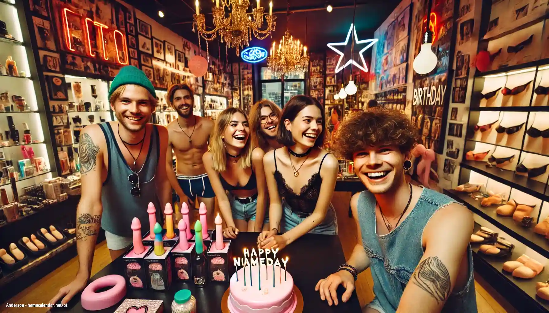 Celebração do dia do nome e nome - Anderson