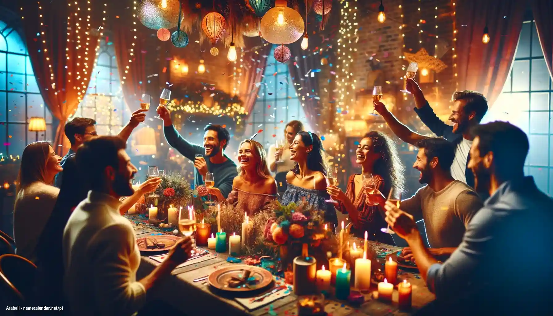 Celebração do dia do nome e nome - Arabell