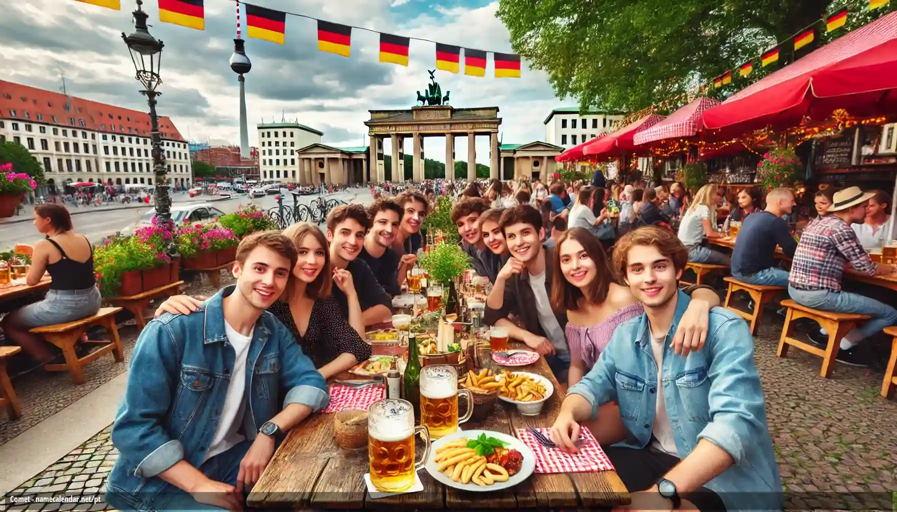 Celebração do dia do nome e nome - Comet