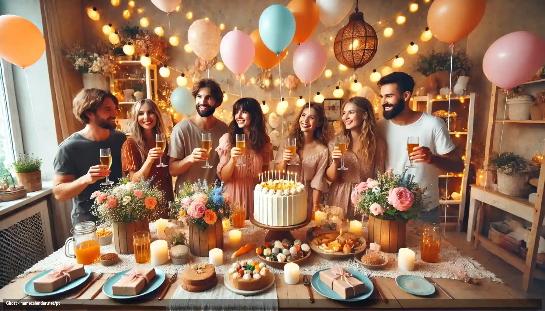 Celebração do dia do nome e nome - Ghost