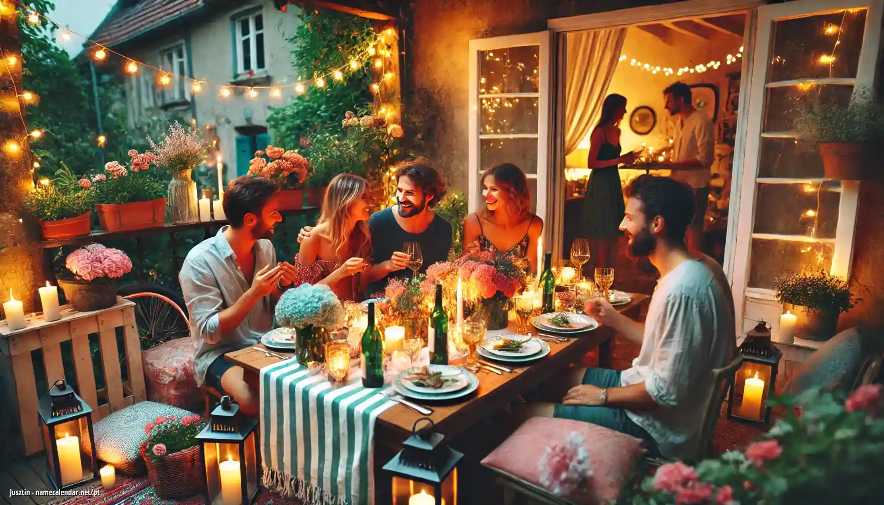 Celebração do dia do nome e nome - Jusztin