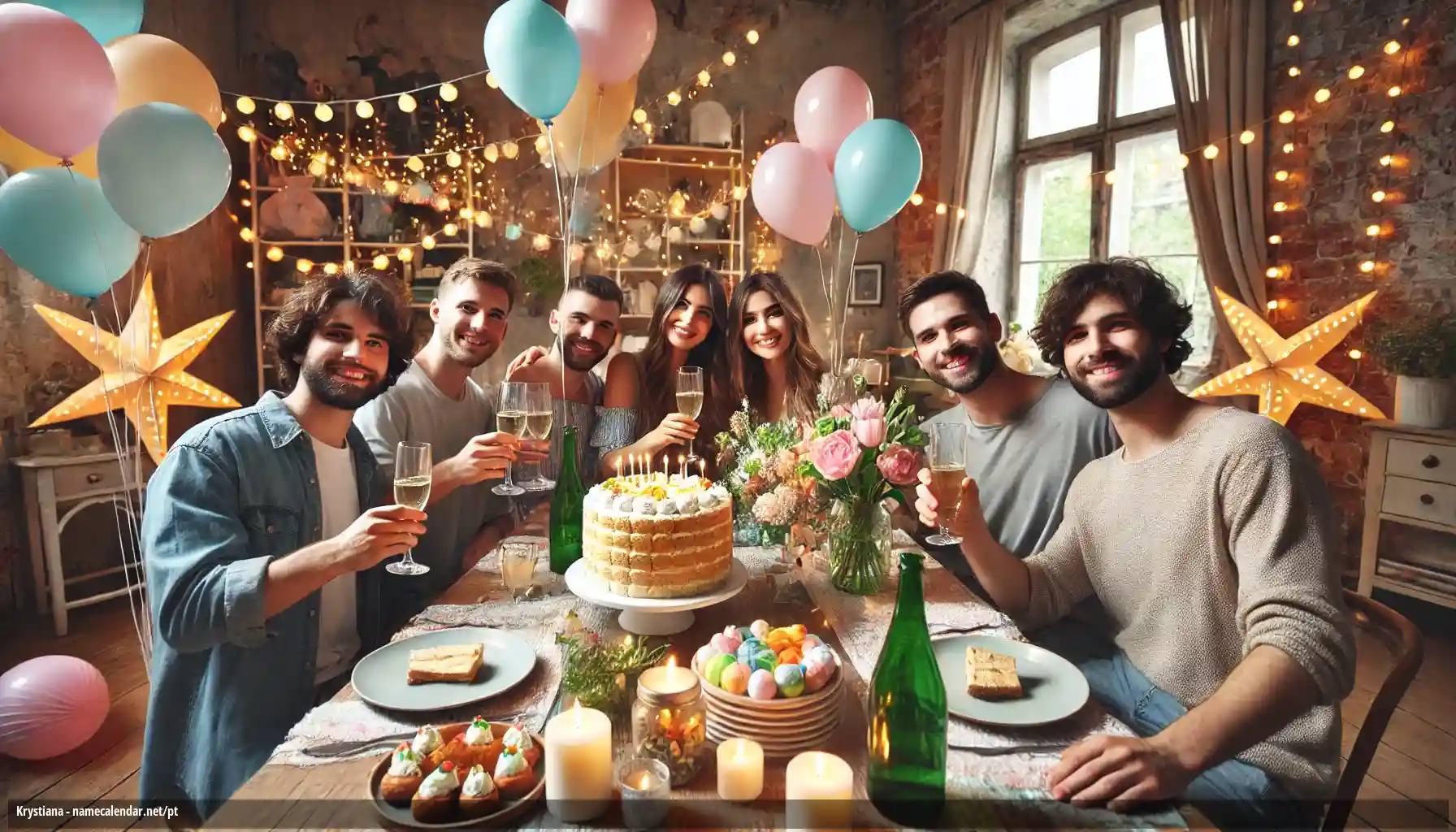 Celebração do dia do nome e nome - Krystiana