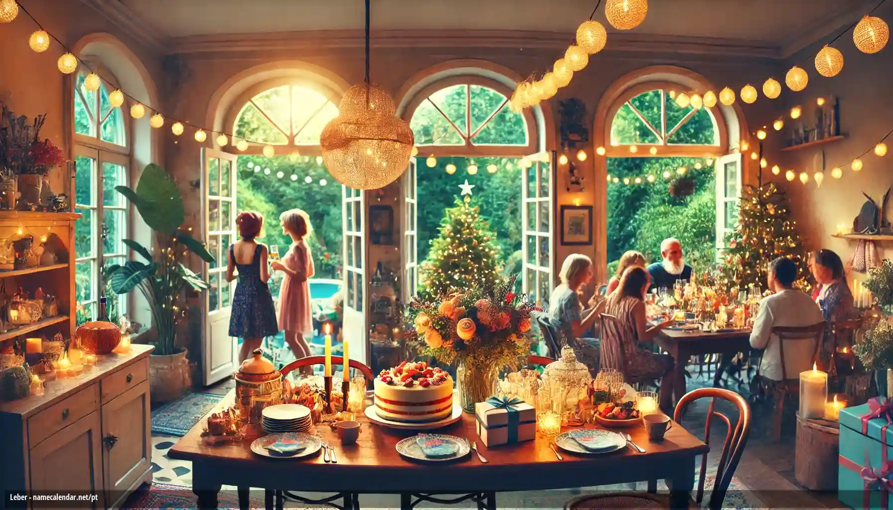 Celebração do dia do nome e nome - Leber