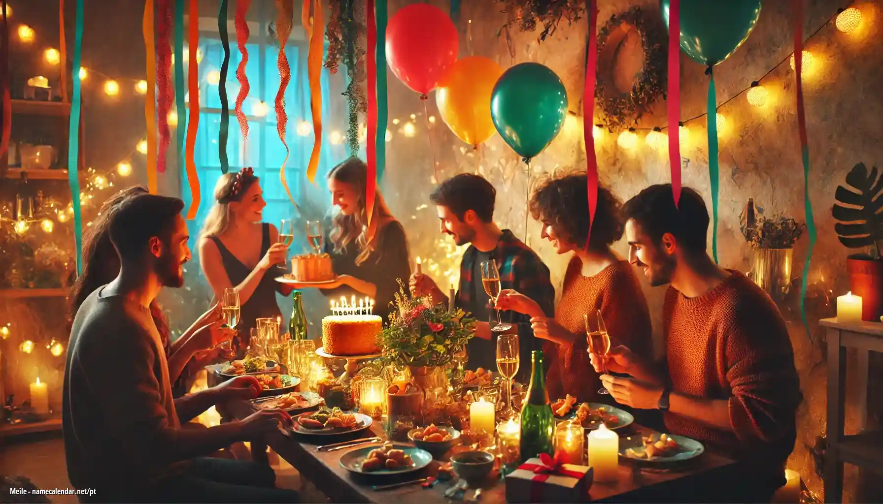 Celebração do dia do nome e nome - Meile