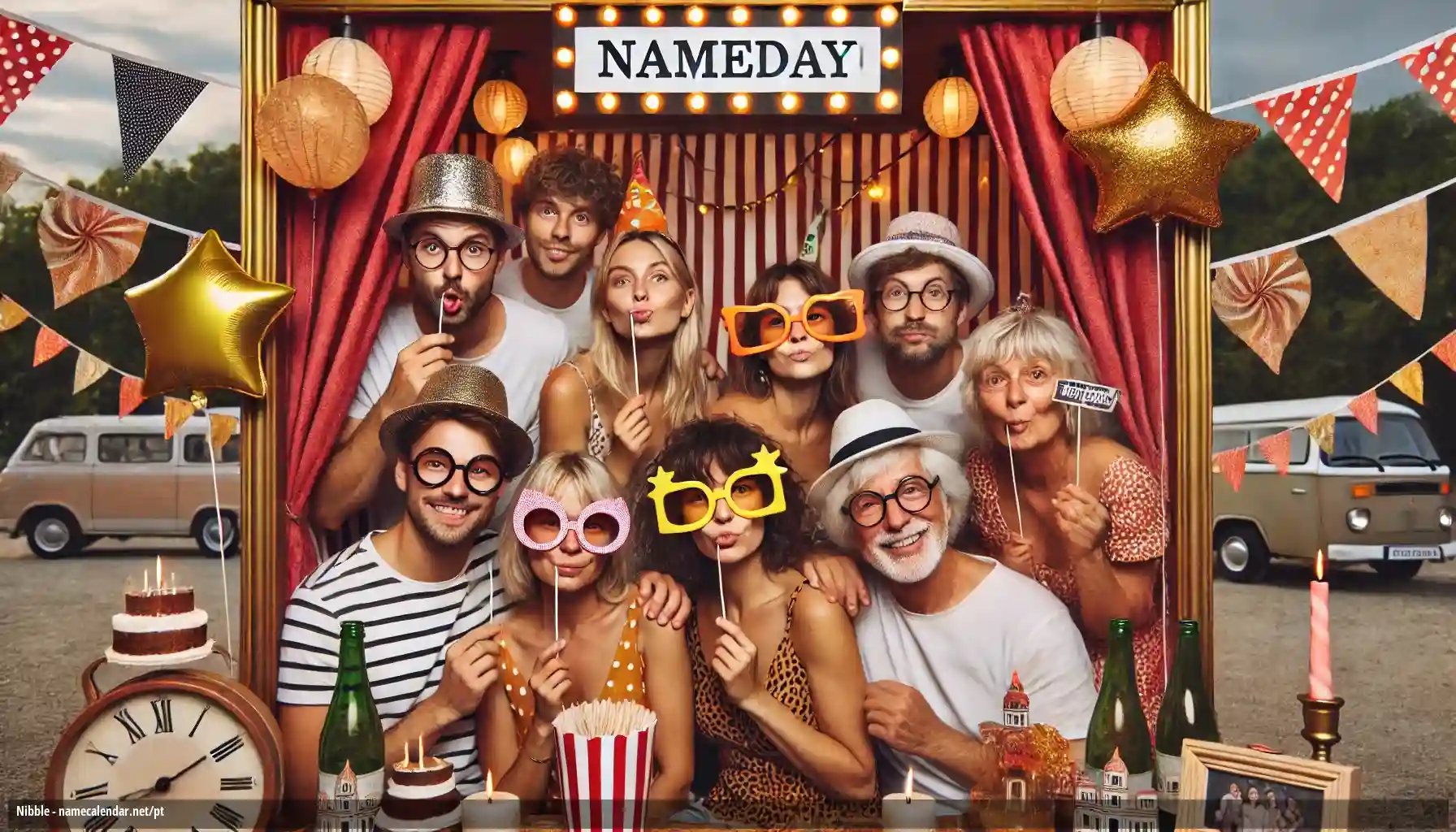 Celebração do dia do nome e nome - Nibble