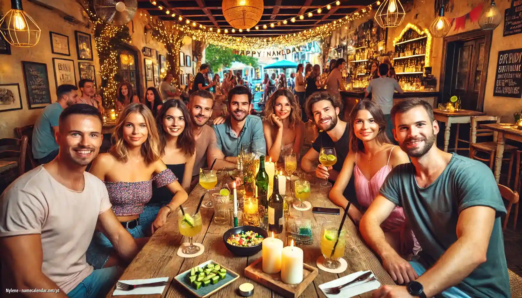 Celebração do dia do nome e nome - Nylene