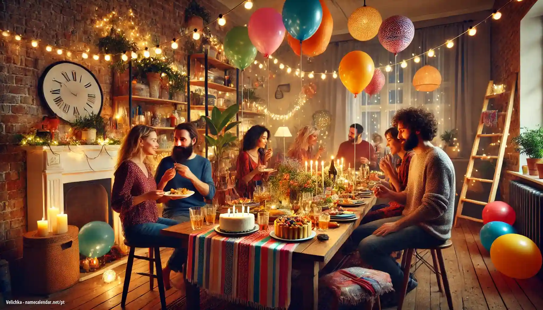 Celebração do dia do nome e nome - Velichka