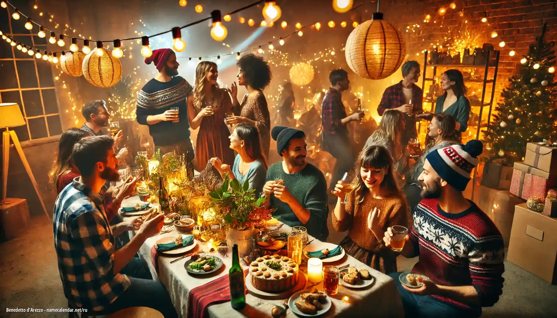 Празднование именин и именин - Benedetto d'Arezzo