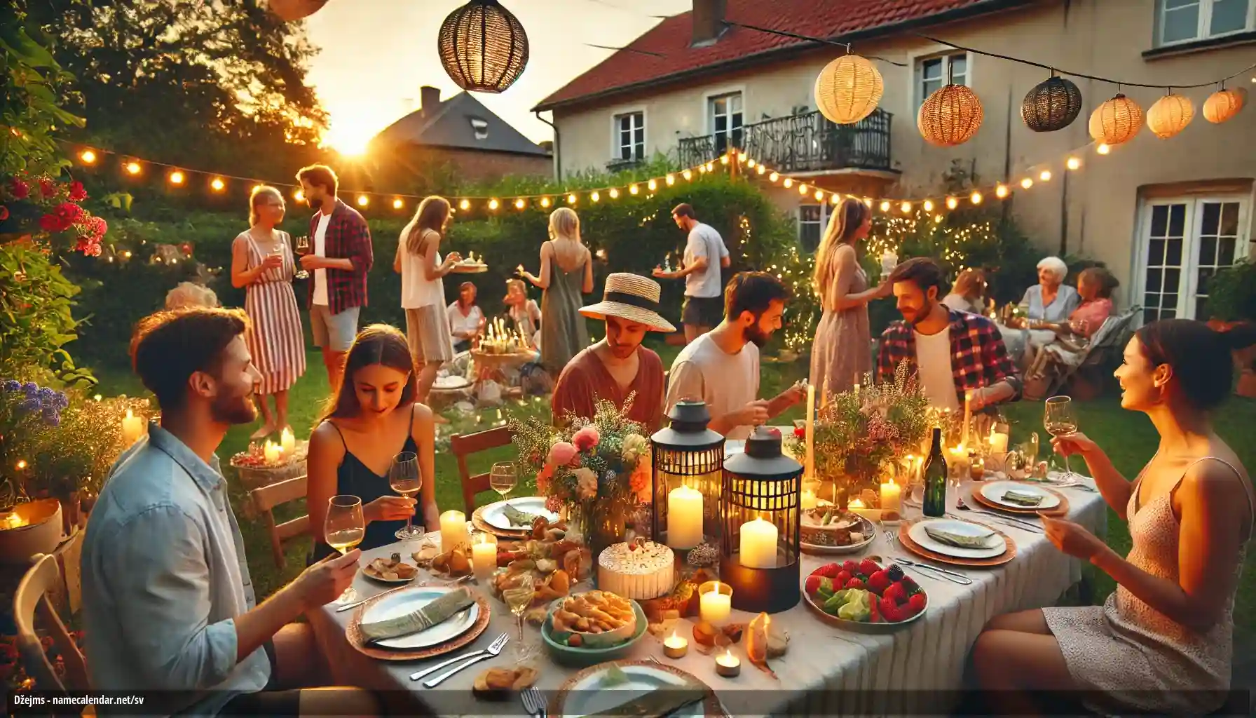 Firande av namnsdag och namn - Džejms