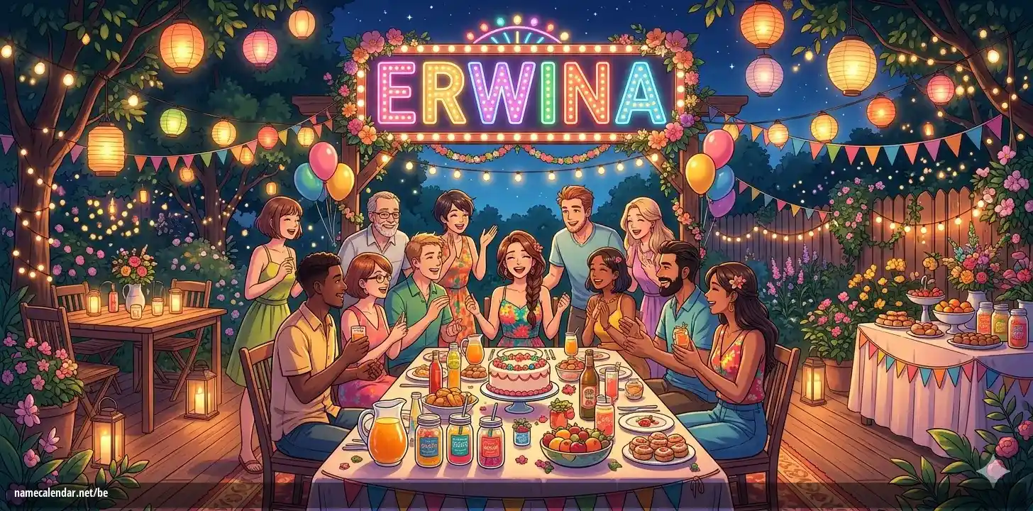 Святкаванне імянін і імянін - Erwina
